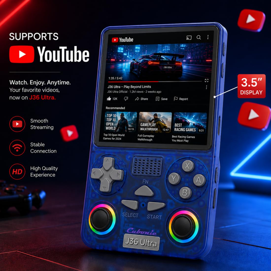Cubonic Xplore J36 Handheld Console