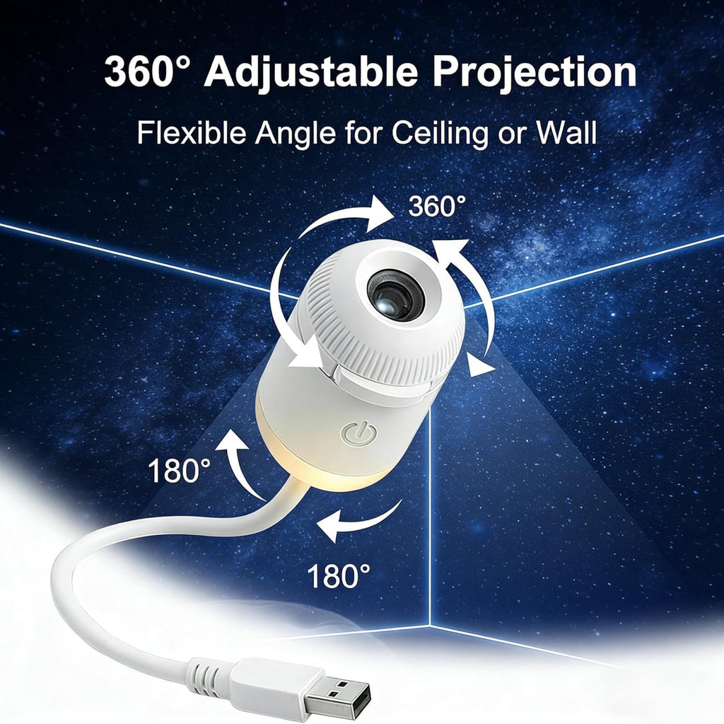 Hexon Galaxy Projector Night Light