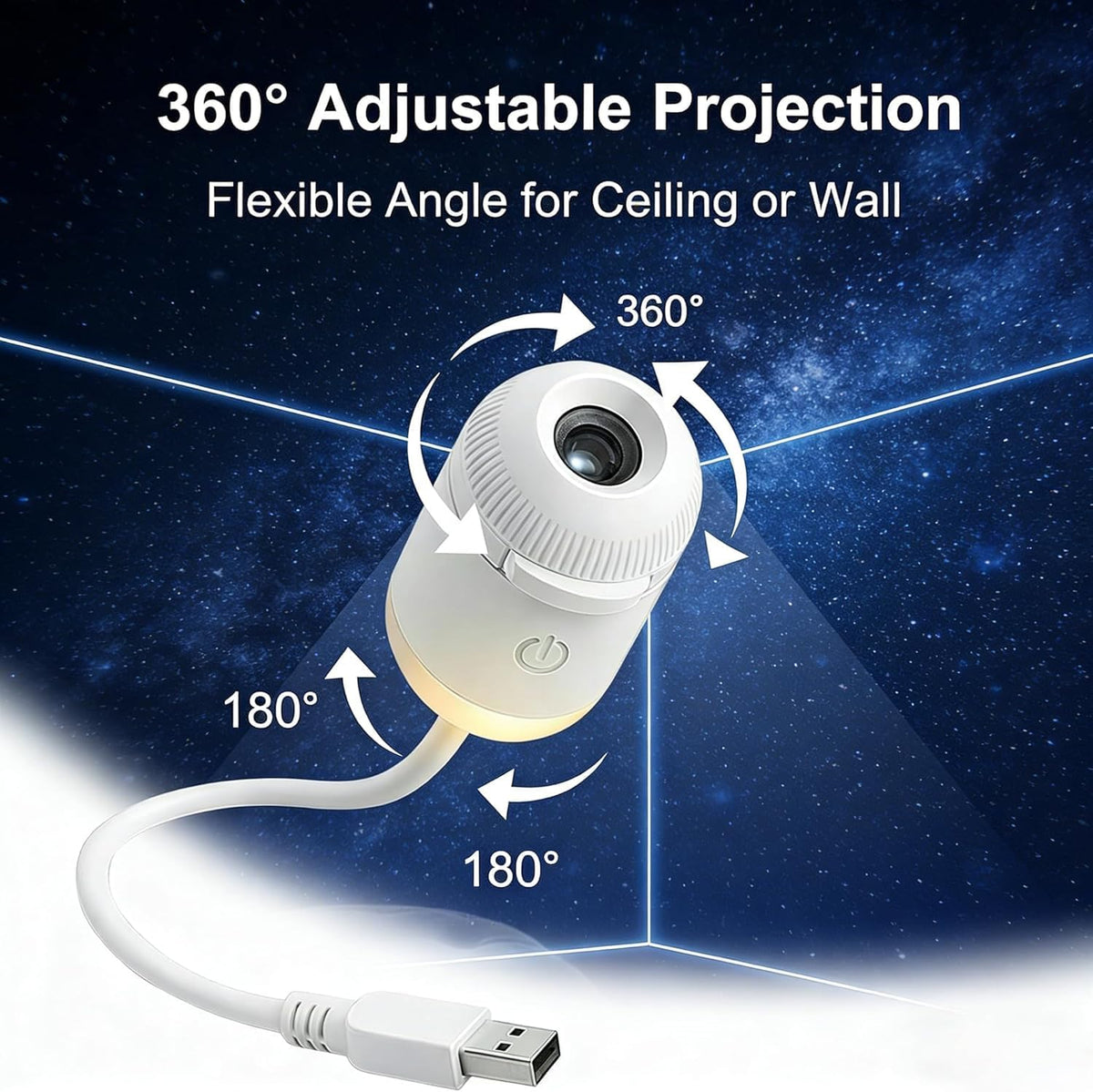 Hexon Galaxy Projector Night Light