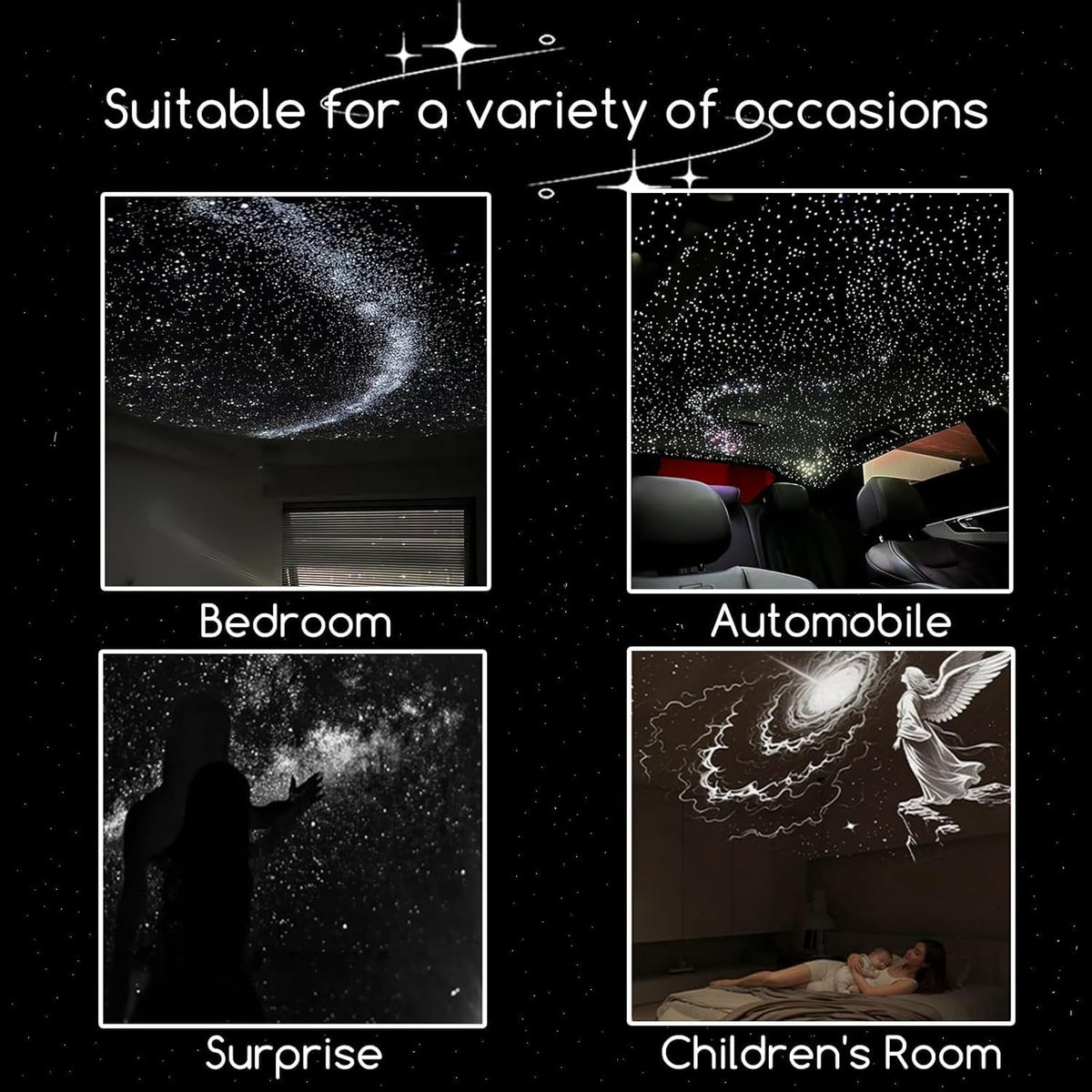 Hexon Galaxy Projector Night Light